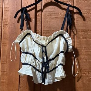 Thirty thirty LA Stylish Cream and Black Women's Top
Bag #1